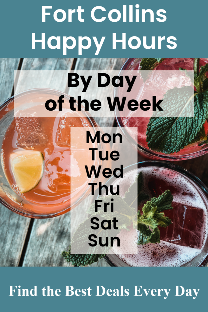 Fort Collins happy hour drinks and food specials in Old Town