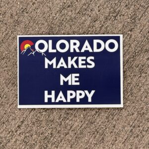 Colorado Makes Me Happy Sticker